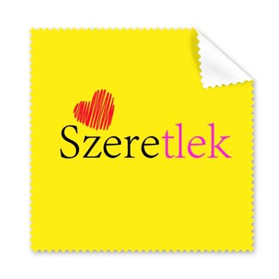 Hungary Mandarin I Love You Language Simple Cleaning Cloth Phone Screen Glasses Cleaner 5pcs