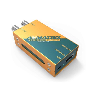 AVMATRIX Mini SC1221 Pocket-Size HDMI to 3G-SDI Broadcast Converter