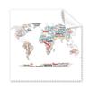 Global Map Country Geography Wordcloud Cleaning Cloth Phone Screen Glasses Cleaner 5pcs view 1