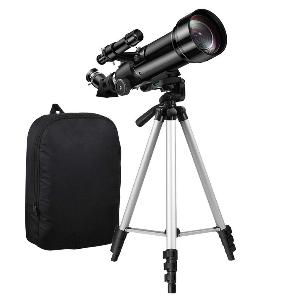 YXCKG Telescope with Aluminum Alloy Tripod, 70mm Aperture 400mm AZ Mount Astronomy Telescope, Portable Travel Telescope-Ideal Telescope for Beginners, with Backpack (Size : Set A)