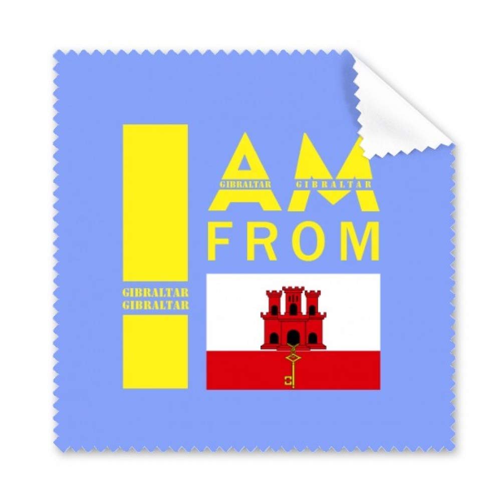 I Am from Gibraltar Art Deco Gift Fashion Cleaning Cloth Phone Screen Glasses Cleaner 5pcs