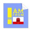 I Am from Gibraltar Art Deco Gift Fashion Cleaning Cloth Phone Screen Glasses Cleaner 5pcs view 1