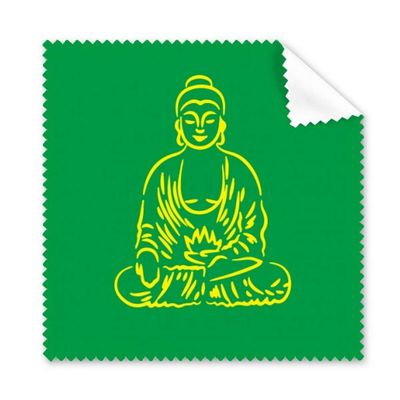 Green Golden Blessing Portrait Meditation Cleaning Cloth Phone Screen Glasses Cleaner 5pcs