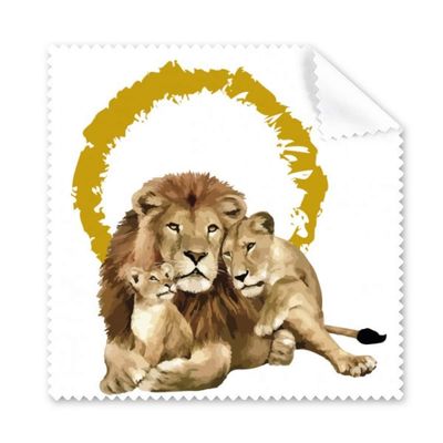 Feline Lions Ferocious Ring Cleaning Cloth Phone Screen Glasses Cleaner 5pcs