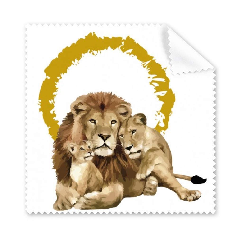 Feline Lions Ferocious Ring Cleaning Cloth Phone Screen Glasses Cleaner 5pcs