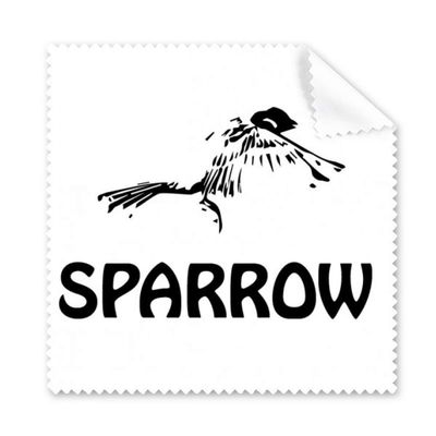 Food Outline Sparrows Birds Cleaning Cloth Phone Screen Glasses Cleaner 5pcs