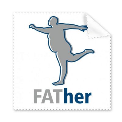 Father Fat Sports Family Art Deco Gift Fashion Cleaning Cloth Phone Screen Glasses Cleaner 5pcs