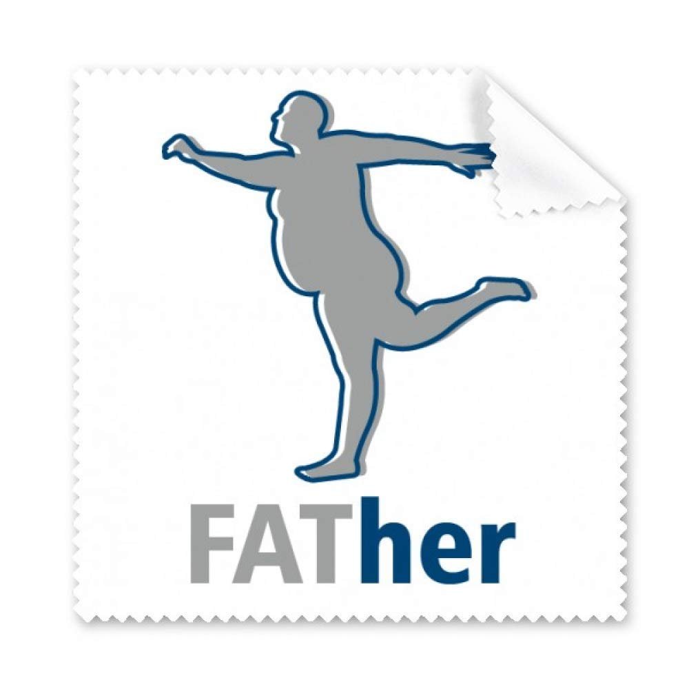Father Fat Sports Family Art Deco Gift Fashion Cleaning Cloth Phone Screen Glasses Cleaner 5pcs