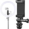 Anwenk Phone Holder Hot Shoe Mount Adapter with Cold Shoe Mount for Microphone/ Flash Light Compatible with Gopro Hero DJI Osmo Action Camera Smartphone, Attach on DSLR Camera / Ring Light/ Tripod view 1
