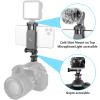 Anwenk Phone Holder Hot Shoe Mount Adapter with Cold Shoe Mount for Microphone/ Flash Light Compatible with Gopro Hero DJI Osmo Action Camera Smartphone, Attach on DSLR Camera / Ring Light/ Tripod view 3
