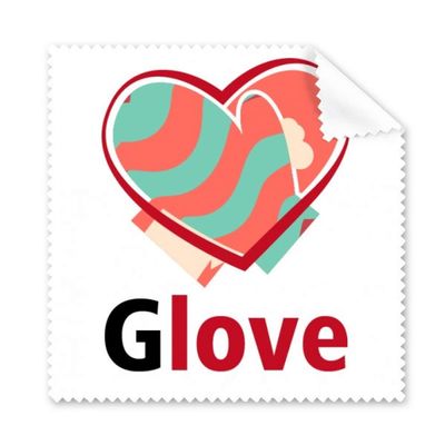Glove Combination Love Art Deco Gift Fashion Cleaning Cloth Phone Screen Glasses Cleaner 5pcs