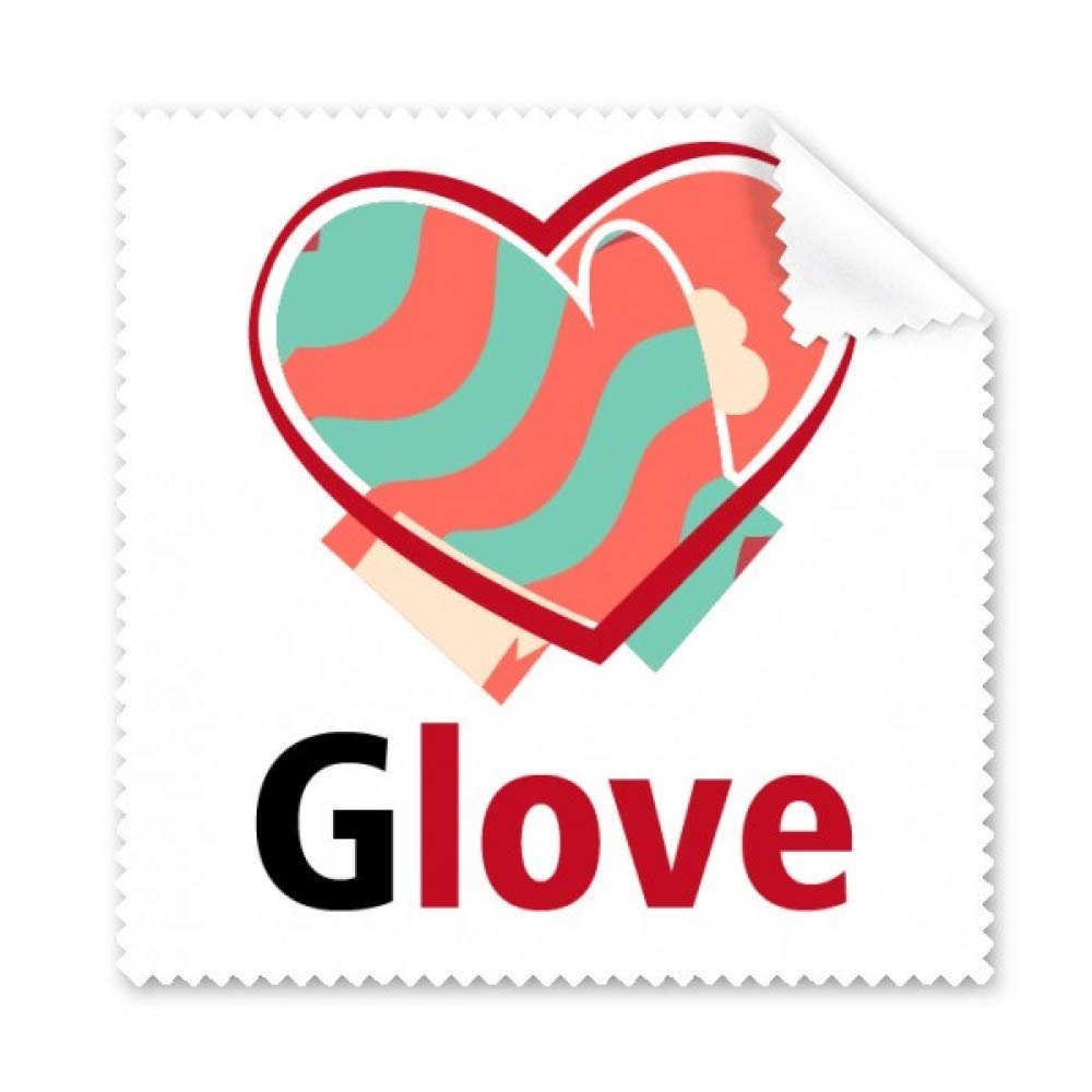 Glove Combination Love Art Deco Gift Fashion Cleaning Cloth Phone Screen Glasses Cleaner 5pcs