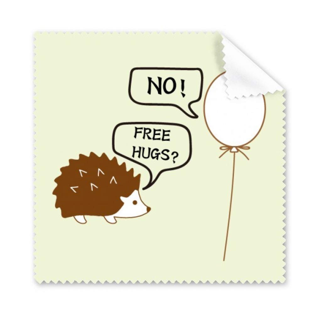 Hedgehog Balloon Puncture Request Cleaning Cloth Phone Screen Glasses Cleaner 5pcs
