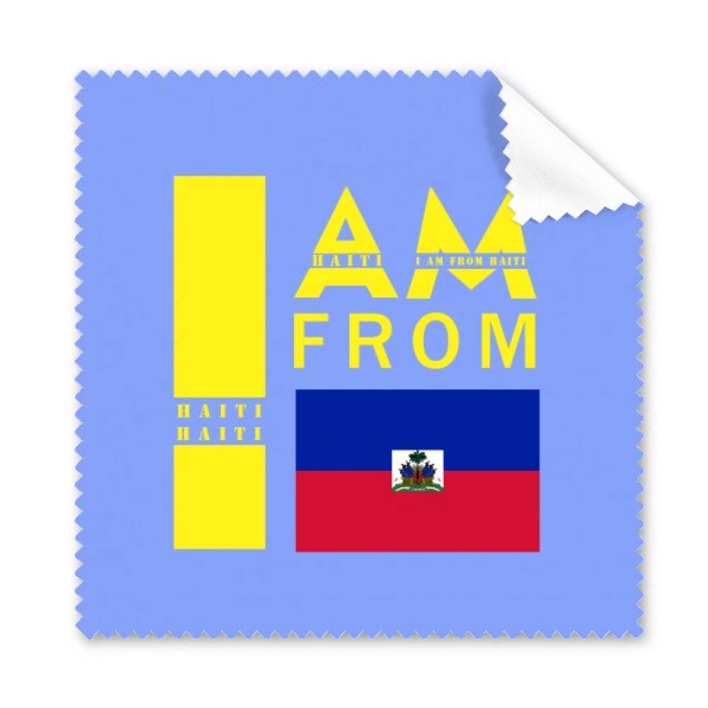 I Am from Haiti Art Deco Gift Fashion Cleaning Cloth Phone Screen Glasses Cleaner 5pcs