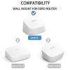 Screwless Wall Mount for eero 6 Dual-Band mesh Wi-Fi 6 Router Holder, No Tools Required, Easy to Install, No Drilling, Strong VHB Adhesive Mount by HOLACA (2 Pack) view 2