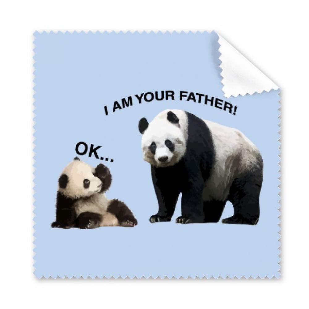 Father Care Panda Child Art Deco Gift Fashion Cleaning Cloth Phone Screen Glasses Cleaner 5pcs