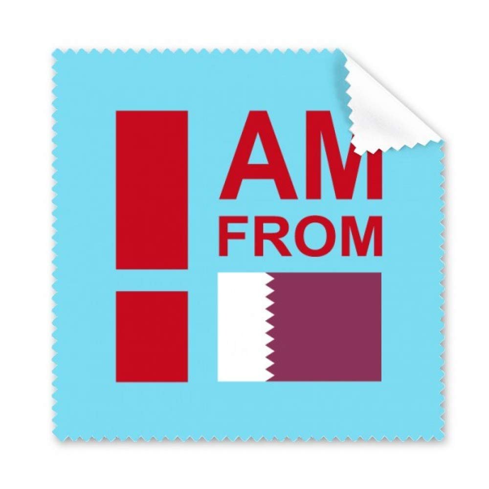I Am from Qatar Art Deco Gift Fashion Cleaning Cloth Phone Screen Glasses Cleaner 5pcs