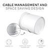 Bangcheer - Cable Organizer for Whole WiFi Booster, Home WiFi Mesh System for Tp Link Deco x20 and x60, Easy-to-Install Wall Mounted Holder for Booster, White, Pack of 3 view 3