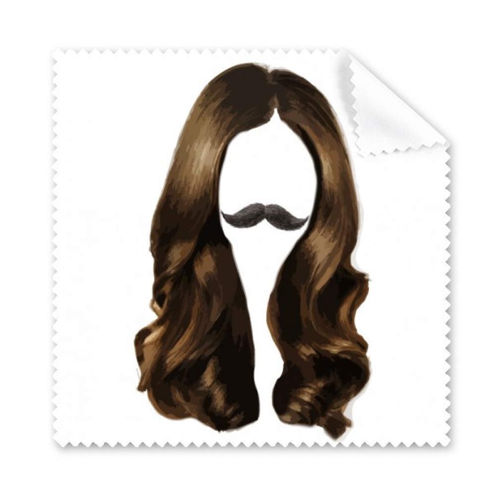 Woman Beard Wavy Hair Art Deco Gift Fashion Cleaning Cloth Phone Screen Glasses Cleaner 5pcs