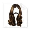 Woman Beard Wavy Hair Art Deco Gift Fashion Cleaning Cloth Phone Screen Glasses Cleaner 5pcs view 1