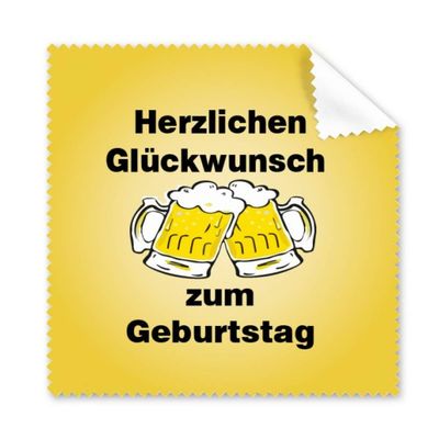 German Toast Celebrating Birthday Cleaning Cloth Phone Screen Glasses Cleaner 5pcs
