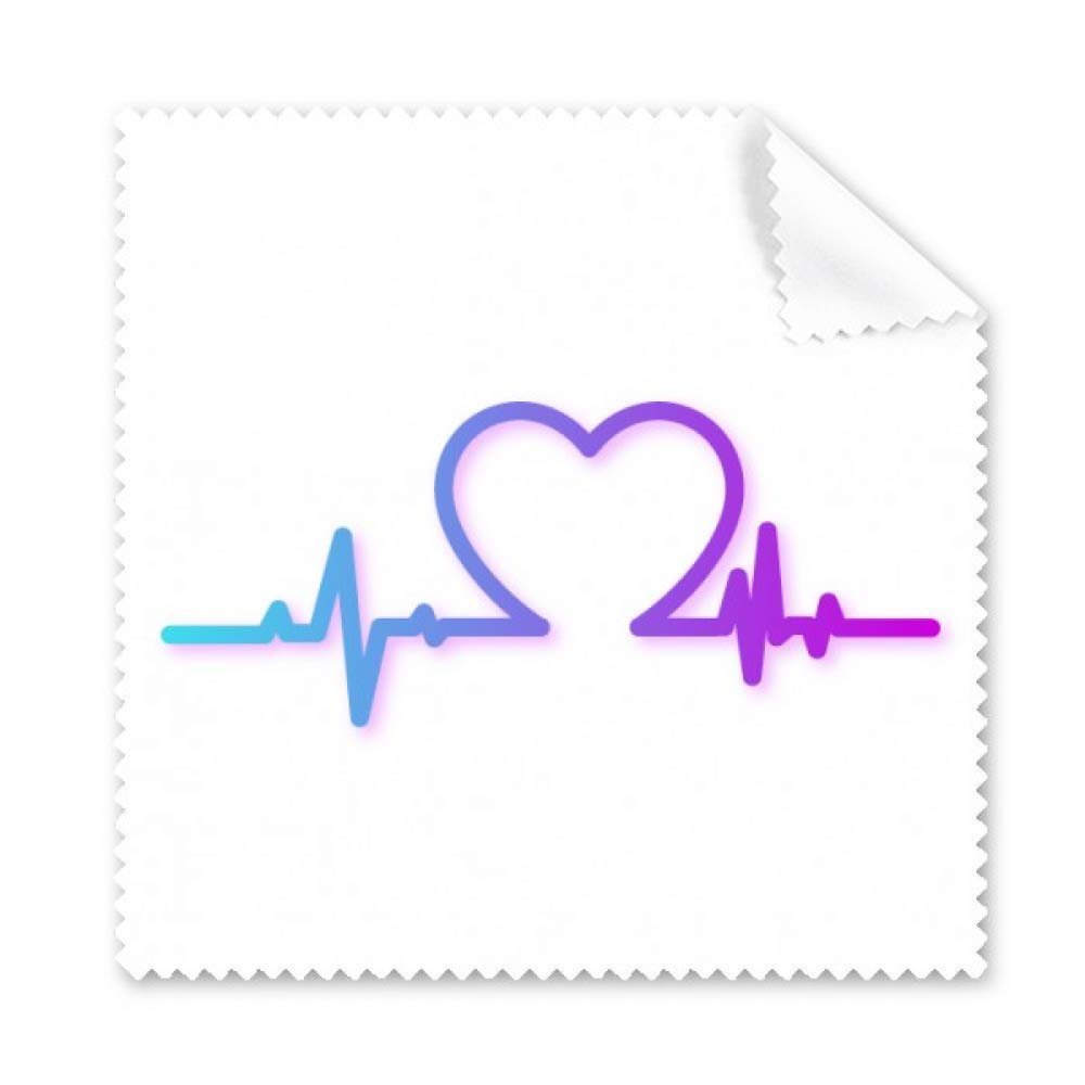 Heartbeat Line Gradually Changing Emotions Cleaning Cloth Phone Screen Glasses Cleaner 5pcs