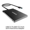 SABRENT USB 3.1 (Type-A) to SSD / 2.5-Inch SATA Hard Drive Adapter + [3-Pack] 22AWG Premium 3ft USB-C to USB A view 2