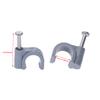 Mini Skater 7 mm Diameter Small Circle Ethernet Nylon Wire Cable Clips Clamps with Steel Nail, 100pcs/Pack (7mm,Grey) view 3