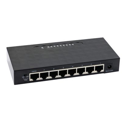 8 Port Gigabit SwitchUnmanaged 10/100/1000Mbps Network Hub Ethernet Splitter,Plug and Play,Quiet Fanless,for Office and Home Entertainment.