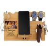awofer Valentine's Day Gift for Him - Custom Wood Phone Docking Station for Men Personalized - Gifts for Anniversary Husband Boyfriend - Birthday Idea for Dad, Son, Grandpa, Uncle view 2
