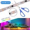 XUNATA 12V RGB LED Strip Lights,16.4ft/5m Addressable Dream Color LED Lighting with Chasing Effect,60 LED/M Non-Waterproof Neonpixel LED Flexible Tape Light (White FPCB) view 3