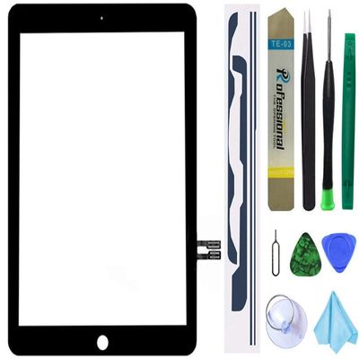 Touch Screen Replacement for iPad 6 9.7 inch 2018, Digitizer Replacement for iPad 6 th Gen A1954 A1893 Without Home Button+ Pre-Installed Adhesive + Professional Tool Kit(Black)