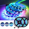 XUNATA 12V RGB LED Strip Lights, Addressable Dream Color LED Lighting with Chasing Effect, 30 LED/M Non-Waterproof Neonpixel LED Flexible Tape Light(White FPCB) view 4