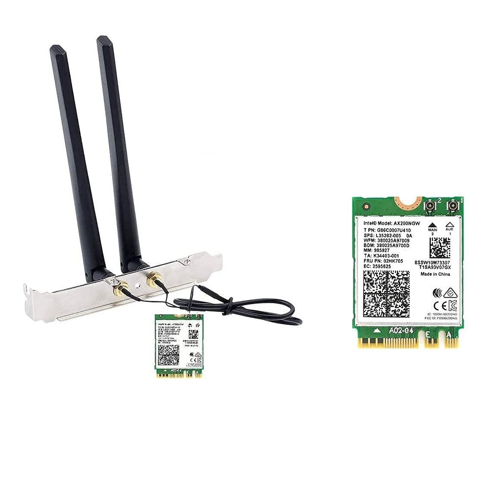 Intel AX200 Kit for Desktop and Intel AX200 M.2 Card for Laptop