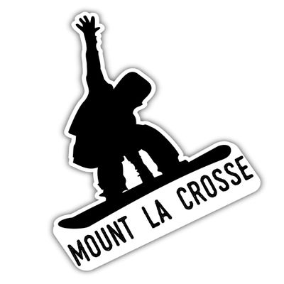 Mount La Crosse Wisconsin Ski Adventures Souvenir 2 Inch Vinyl Decal Sticker Board Design