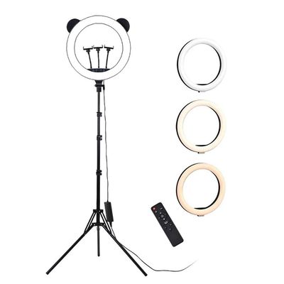 SHPEHP Selfie Ring Light/with/Tripod Stand/Phone Holder/Newest Version Rechargeable/Selfie Stick Tripod/17.7"/LED Selfie Ring Light/for/Selfie,Make Up,Live Stream,Photography