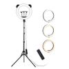 SHPEHP Selfie Ring Light/with/Tripod Stand/Phone Holder/Newest Version Rechargeable/Selfie Stick Tripod/17.7"/LED Selfie Ring Light/for/Selfie,Make Up,Live Stream,Photography view 1