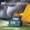Emergency Weather Radio with AM/FM/NOAA/SW, 5 Ways Powered Solar Hand Crank Alert Radio with LCD Display&SOS, 5000 Portable Radio with Cellphone Charger, Flashlight, Reading Lamp, Headphone Jack view 2