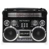 Dolphin Retrobox Portable Bluetooth AM/FM/SW Radio with Antenna, Black view 2