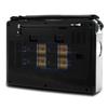 Dolphin Retrobox Portable Bluetooth AM/FM/SW Radio with Antenna, Black view 3