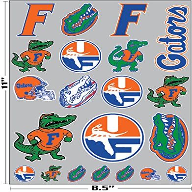 Florida Gators Vinyl Decals Super Combo Pack Car Truck Phone UF Stickers Pell Shield Gator Head FBA