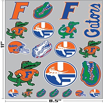 Florida Gators Vinyl Decals Super Combo Pack Car Truck Phone UF Stickers Pell Shield Gator Head FBA