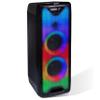 Gemini Bluetooth Speaker with LED Light Show, Dual 8" Woofers, Mic & Guitar Inputs, TWS Pairing, USB/FM/Bluetooth Playback, 16 Hr Battery, Remote Control  Perfect for Parties & Events (GLS-880) view 1