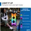 Gemini Bluetooth Speaker with LED Light Show, Dual 8" Woofers, Mic & Guitar Inputs, TWS Pairing, USB/FM/Bluetooth Playback, 16 Hr Battery, Remote Control  Perfect for Parties & Events (GLS-880) view 4