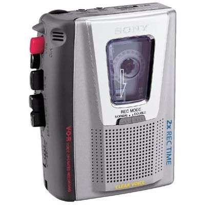 Sony TCM-20DV Pressman Portable Cassette Recorder (Renewed)