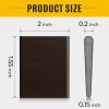 Zonon 16 Pieces Door Corner Seal Pads Adhesive Weatherstripping,Brown view 2