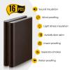 Zonon 16 Pieces Door Corner Seal Pads Adhesive Weatherstripping,Brown view 3
