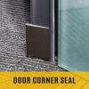 Zonon 16 Pieces Door Corner Seal Pads Adhesive Weatherstripping,Brown view 4