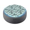 Head Case Designs Officially Licensed Andrea Lauren Design Sharks Art Mix Vinyl Sticker Skin Decal Cover Compatible with Amazon Echo Dot (3rd Gen) - Skin only Echo Dot (3rd Gen) is NOT Included view 1