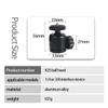 BGNing 25mm Mini Tripod Ball Head 360 Degree Swivel Ballheads Video Stand Compatible for DSLR SLR Panoramic Camera Accessories Support 3kg (S) view 4